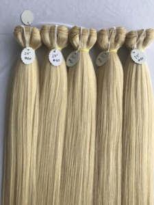 24 ''Straight Raw Indian Temple Virgin Remy Hair Extension #60 Color Single Drawn Cutícula Alineada 12A 11A Proveedor al por mayor - Product Image 4