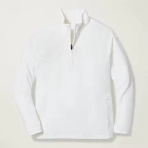 Sudadera de Forro Polar Sherpa Personalizada OEM para Hombre, de Alta Calidad, para Invierno, con Hombros Caídos, Talla Grande, con Cierre de 1/4, 100% Algodón - Product Image 3