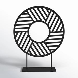 Exquisite Knot Decor Design Modern Silver Abstrait est une pièce décorative sculpture polie bas plus rigide ou décor de table - Product Image 5