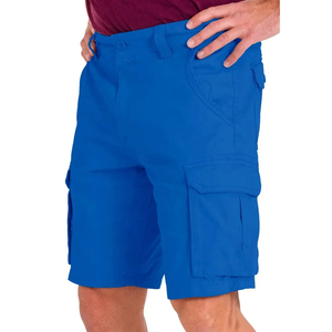 Venta caliente Ice Blue Cotton Cargo Shorts Regular-Fit Relaxed Designed Casual Summer Cargo Shorts para hombres - Product Image 4