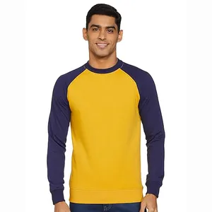 Premium 15 Colors Plain Crew Neck S-5XL Private Label Cotton Fleece Thick Mens Crewneck Sweatshirt sweat shirt clothing