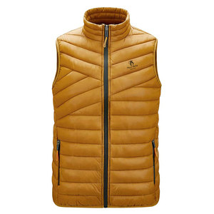 Venta directa de fábrica, ropa exterior informal de talla grande para hombre, diseño único, chaleco acolchado transpirable, tela de poliéster de nailon de invierno, MOQ bajo - Product Image 1