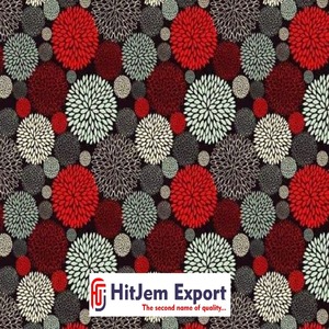 Tissu en coton africain imprimé à la cire et Ankara Style zambien Motifs bicolores classiques Idéal pour la couture, le matelassage et la tapisserie d'ameublement - Product Image 1