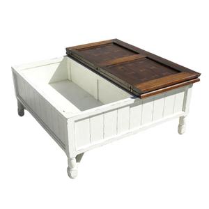 Mesa de Centro de Madera de Teca de Indonesia, Mesa de Té Minimalista con Almacenamiento, Tapa Elevadora, Mesa de Centro con Baúl para Muebles de Sala de Estar Moderna - Product Image 6