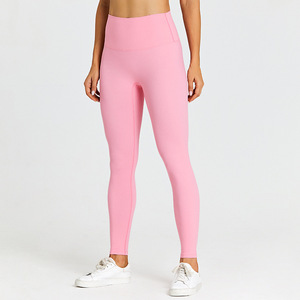 Leggings taille moyenne pour femmes à la mode pour la salle de sport vêtements actifs Spandex doux/Polyester séchage rapide respirant écologique décontracté - Product Image 4