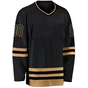 Camisetas de Hockey sobre Hielo Personalizadas con Logotipo, OEM, ODM, Transpirables, Sublimadas, 100% Poliéster, Diseño de Equipo Hecho a Medida - Product Image 1