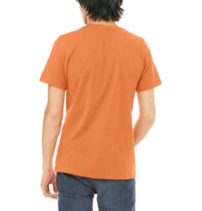 Bella + Canvas Camiseta unisex 3001 Unisex Super Soft Tri-Blend Algodón Poliéster Rayón Naranja Camisetas para hombres Impresión personalizada - Product Image 3