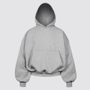 Calidad Premium French Terry Cotton Heavyweight Boxy Hoodie Drop Shoulder Pullover Double Hood Boxy Fit Hoodies - Product Image 3