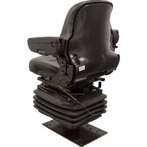 Siège de chargeuse-pelleteuse 12V robuste avec piétement et suspension pneumatique - Product Image 3