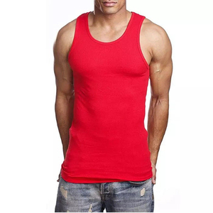 Qualité supérieure Logo personnalisé Vintage Gym vêtements gilet haute qualité 100% coton sans manches hommes t-shirt débardeur - Product Image 5