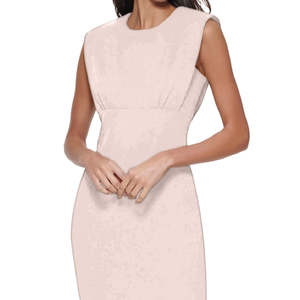 Abito a tubino senza maniche rosa taglia 4 da donna Calvin Klein per l'ufficio - Product Image 2