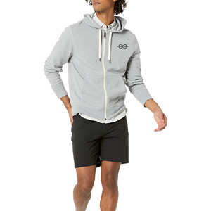 Sweat à capuche zippé pour homme en molleton 100% coton, nouvelle conception, de qualité supérieure, pour l'hiver, style streetwear, avec logo personnalisé imprimé et brodé, séchage rapide - Product Image 4