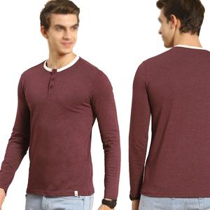 T-shirts pour hommes élégants de haute qualité 100% coton grande taille pour hommes disponibles conceptions personnalisées T-shirts à manches longues pour hommes - Product Image 5