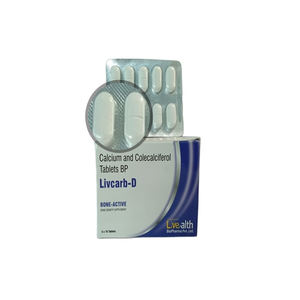 Meilleure vente Livcarb-D comprimés de calcium extrait de plantes pour les soins de santé indiens vente en gros approvisionnement en vrac à bas prix - Product Image 1