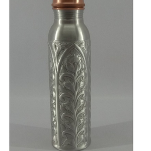 Gran botella de agua de cobre saludable puro 100%, gran oferta ecológica para deportes Ayurveda con beneficios de cobre, vasos de plástico - Product Image 3