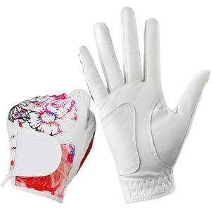 Gants de golf en cuir de mouton véritable pour hommes, 100% respirants, confortables avec des particules antidérapantes, accessoire de sport durable - Product Image 3