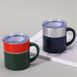 SilverJet 12oz Stainless Steel Thermal Mug Vacuum Insulated With Handle For <b>Coffee</b> Tea Outdoor Travel Home Office Use - Product Image 5