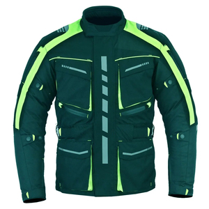 Reflective Motocross <b>Motorcycle</b> Racing <b>Jacket</b> % Polyester Lightweight Protective Riding Outerwear <b>Summer</b> Motorcyclist - Product Image 1