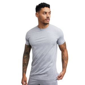 100% coton tricoté de haute qualité T-shirt blanc personnalisé pour hommes grande taille coupe ample Style High Street - Product Image 1