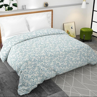 Ensemble de literie en coton personnalisable de style français 3 pièces 1,8 m |   Couvre-lit en dentelle brodée à effet froissé |   Impression géométrique de haute qualité