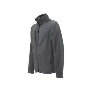 Ropa de trabajo de chaqueta polar de meteorito gris cálido con diseño elegante para el día a día - Product Image 3