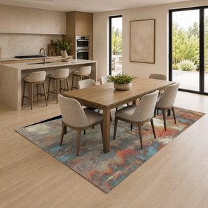 <b>RUGS</b> DEPOT LXDP-0203 Wholesale Beige Brown Ethnic Kilim Digital Printed Machine Washable Chenille Area <b>Rug</b> <b>Non</b> <b>Slip</b> - Product Image 4
