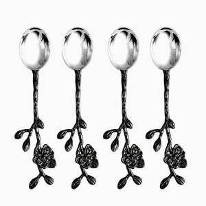 Fourchette à fromage traditionnelle cuillère beurre épandeur ensemble de couverts Mini poignée Design avec pli brindille en acier inoxydable métal 100 pièces quantité minimale de commande - Product Image 5