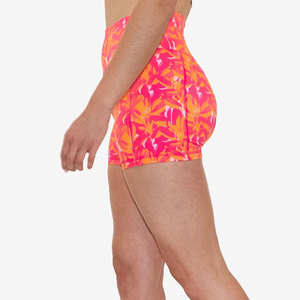 Shorts d'entraînement de compression taille haute pour femmes de haute qualité Spandex Nylon motif solide Shorts de sport de gymnastique pour les femmes - Product Image 3