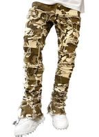 En gros, style urbain empilé, utilitaire, hip-hop, avec rivets et broderie de cristaux, personnalisé, léger, délavé, respirant, été