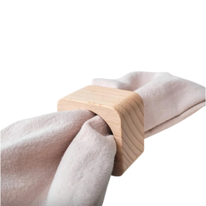 Juego de 6 servilleteros de madera de teca hechos a mano, organizador de pañuelos, servilleteros decorativos para suministros de restaurante elegantes - Product Image 6