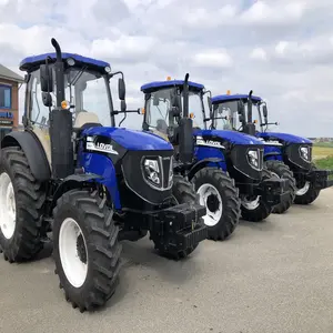 Lovol tractor m1104 55hp 4WD 4x4 tractor de granja con cabina y AC tractor agrícola utilitario utilizado para la Agricultura