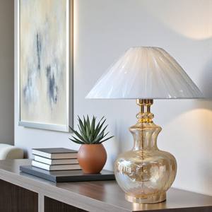 Elegant Glass Table Lamp with Shade for Bedroom and Living Room - Product Image 1