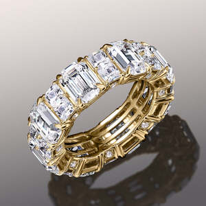 Anillo de Bodas de Diamante Corte Esmeralda de 3 Quilates de Oro Premium para Mujer, Joyería Nupcial Elegante, Proveedor Mayorista - Product Image 2