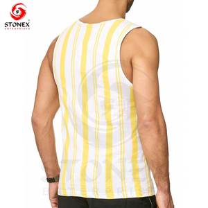 เสื้อกล้ามผู้ชายขายส่ง พิมพ์โลโก้ตามสั่ง เสื้อกั๊ก OEM แบบไม่มีแขน เสื้อกล้ามสั่งทำพิเศษ เสื้อกล้ามผ้าฝ้าย 100% สำหรับผู้ชาย - Product Image 6