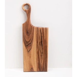 Planche à découper en bois d'acacia faite à la main avec poignée pour la cuisine et la décoration intérieure plateau de coupe et de service à bas prix - Product Image 3