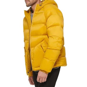 Venta al por mayor de calle de burbujas gruesas abrigos de invierno para exteriores con logotipo personalizado chaqueta acolchada para hombre con capucha chaqueta cortavientos - Product Image 3