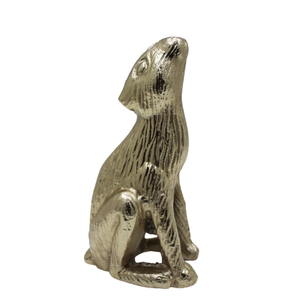 Ceci est digne lapin aluminium laiton brut couleur Sculpture pour la maison et décorations de Pâques cadeaux en gros décoratif à la main - Product Image 4