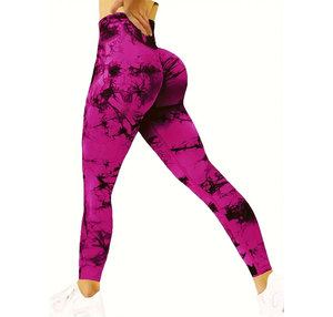 Leggings en tissu extensible pour femmes avec logo personnalisé Design OEM Matériau respirant pour les promotions au détail avec techniques de strass - Product Image 5