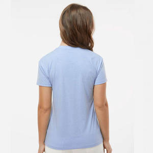 T-shirt en coton pour femmes-T-shirt cool et écologique pour femmes T-shirt respirant décontracté CVC pour femmes - Product Image 3