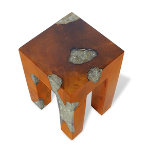 Taburete de madera y resina de acacia, gran oferta, decoraciones para el salón, taburete de resina epoxi de madera, producto más vendido - Product Image 4