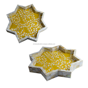 Plateau de service au Design de finition coloré, décoration de la maison, fête, mariage et décor festif - Product Image 3