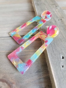 Pendientes de Resina Bordados a Mano, Joyería de Moda de Acero Inoxidable para Mujeres y Niñas, Estilo Clásico para Bodas, Alta Calidad - Product Image 5