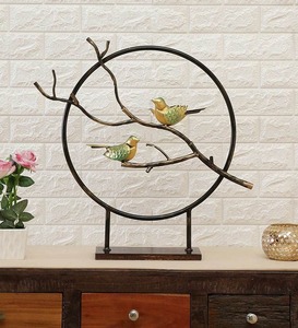 Arbre rond artistique et oiseaux Design pièce maîtresse décor de Table élégant pour salon bureau affichage de cadeau de mariage de l'inde - Product Image 1