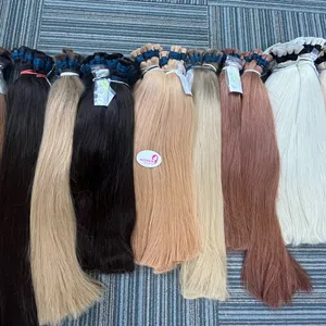 Precio al por mayor Extensiones de cabello a granel de cabello crudo vietnamita Sin enredos Los mejores vendedores de cabello en Vietnam