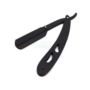 Navaja de Afeitar Desechable de Acero Inoxidable con Mango de Plástico de Alta Calidad para Salón de Belleza y Barbería - Product Image 1