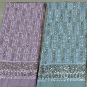 Lujoso traje sin costuras con piedras Allover Zarkan, trabajo de secuencia y Dupatta pesada para ropa de invierno. - Product Image 1