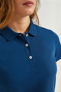 Polos de algodón Premium de corte atlético para mujer, patrón sólido, estilo corto informal, deportes de golf, precio al por mayor - Product Image 4