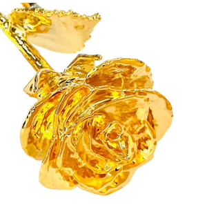 Rose véritable trempée en or 24 ct faite à la main Rose éternelle naturelle pour les cadeaux d'anniversaire et de mariage de la Saint-Valentin - Product Image 6