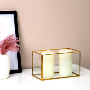 Jarrón Decorativo de Vidrio de Lujo Moderno con Base de Metal, Decoración del Hogar, Centro de Mesa para Bodas, Jarrón de Vidrio y Cristal - Product Image 6