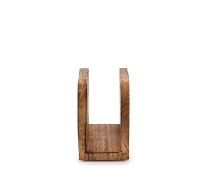 Porte-mouchoirs de style vintage, porte-serviettes en bois naturel avec motif imprimé blanc pour les restaurants, utilisé au meilleur prix - Product Image 5